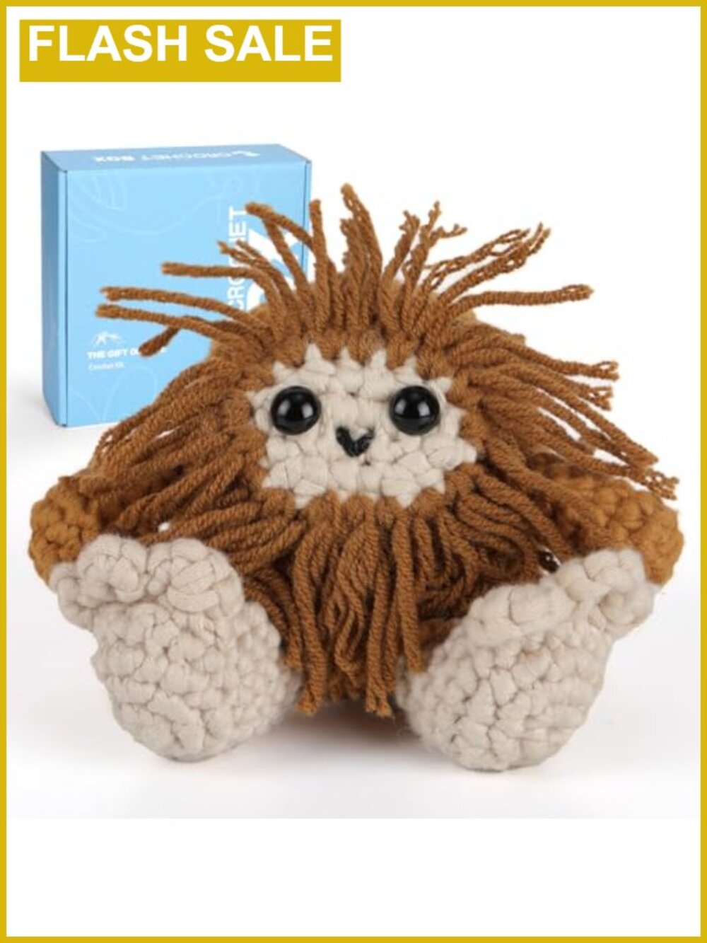 Bigfoot Crochet Kit for Beginners Complete DIY Craft Gift Set